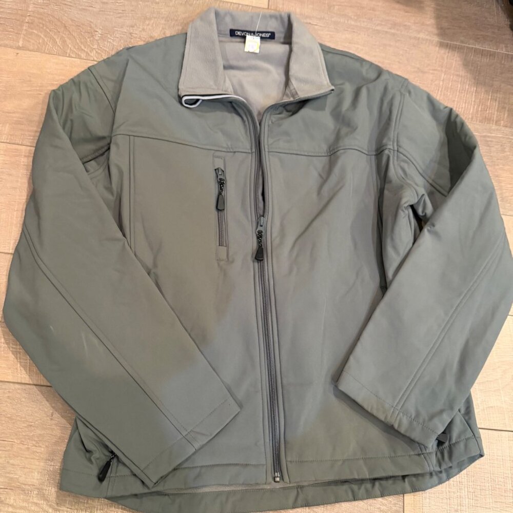 DEVON & JONES GRAY LARGE MENS JACKET COAT NWOT LARGE